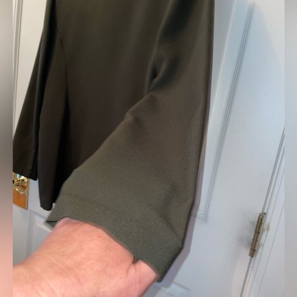 Misses 14 dark green jacket, lucite buttons, unlined, pockets - Picture 10 of 16